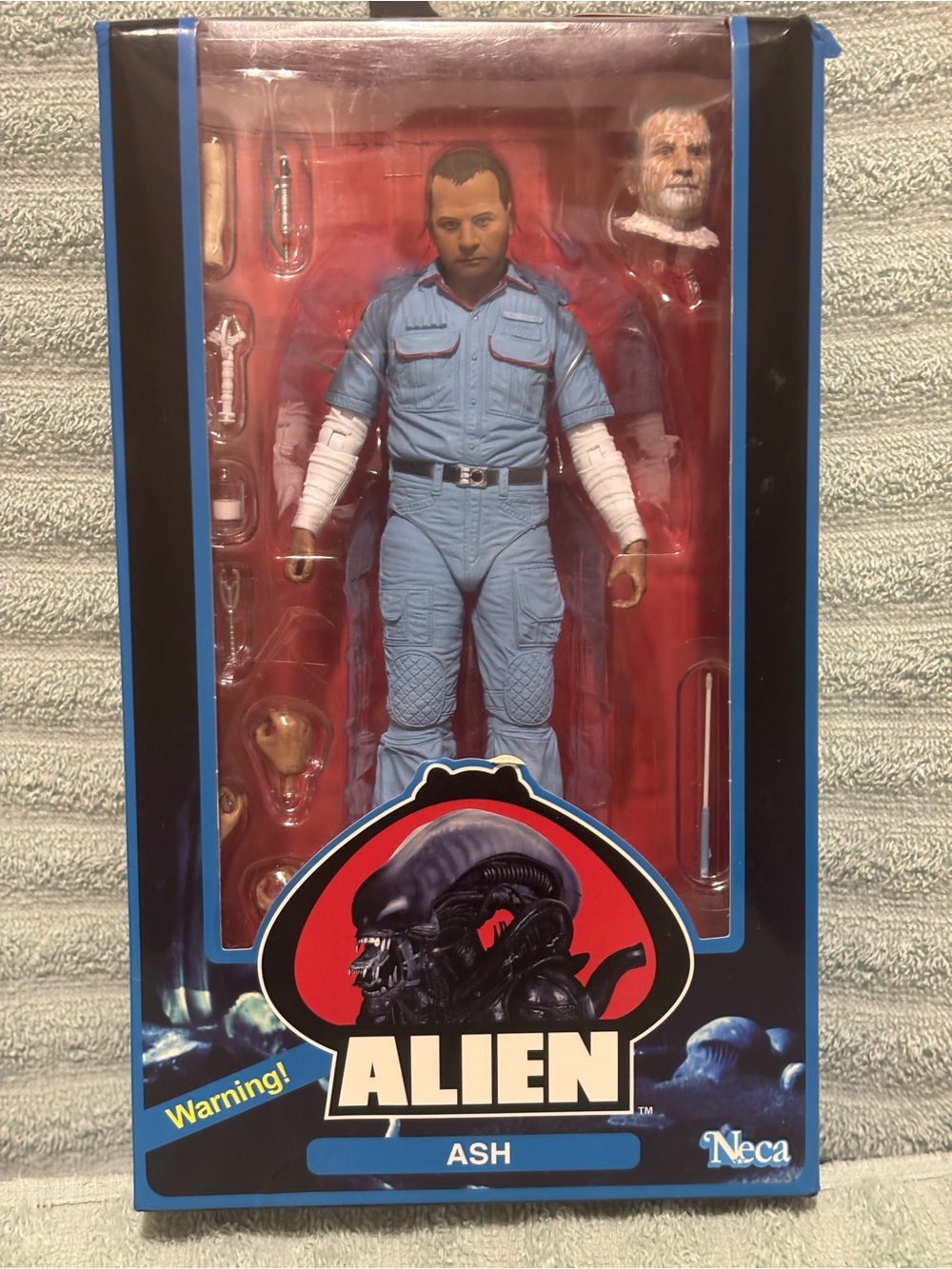 NECA Alien 'Ash' Action Figure - Light Blue. 40th Anniversary. NIB.